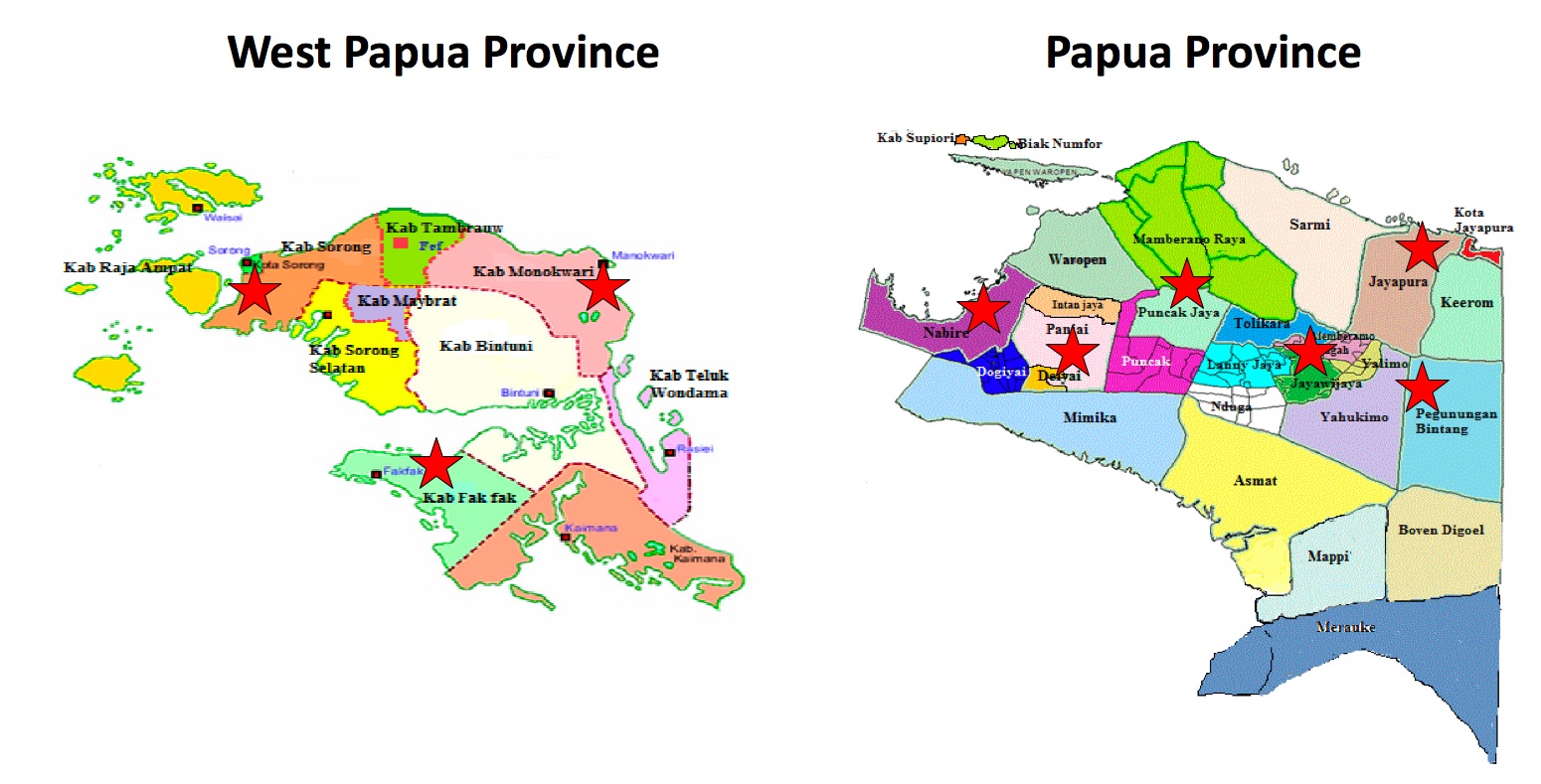 centres of excellence map sans title