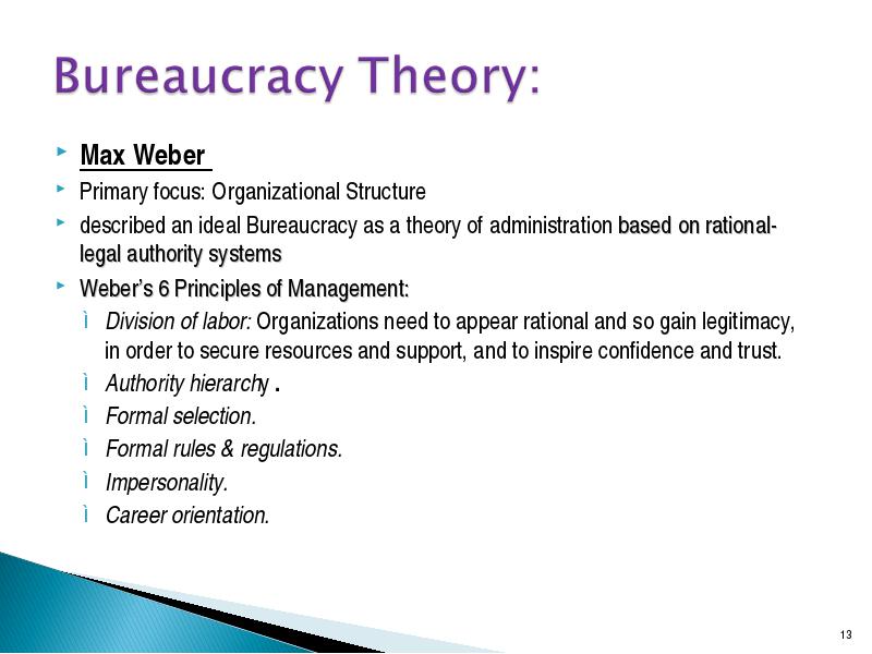 max webber types of bureaucracies