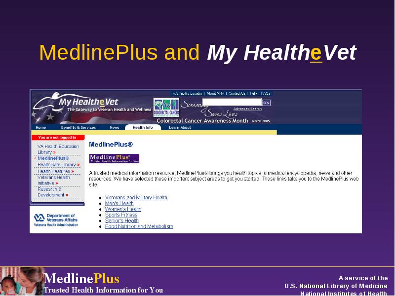 Whats New With Medlineplus Go Local And Nihseniorhealth Medical Library Association 5360
