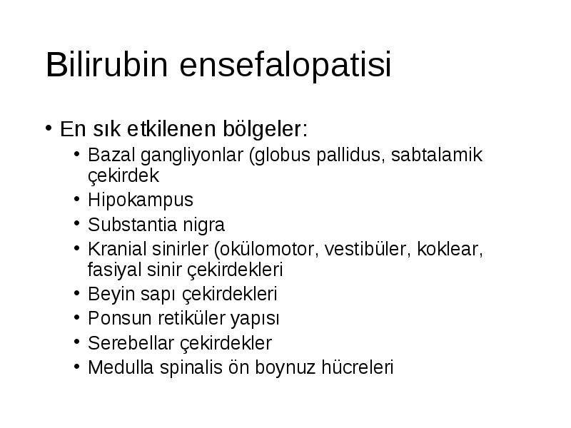 bilirubin metabolizmasi