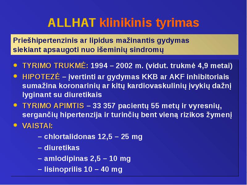 hipertenzija gydoma diuretikais)