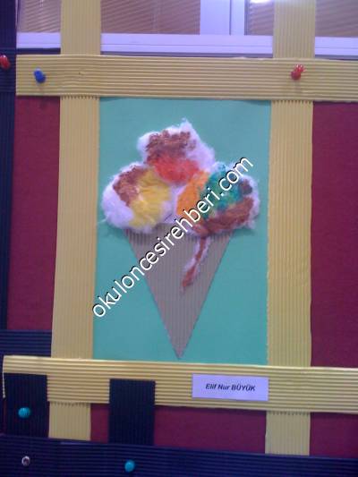 sanat etkinliği : meyveli, çikolatalı dondurma - resim-1
