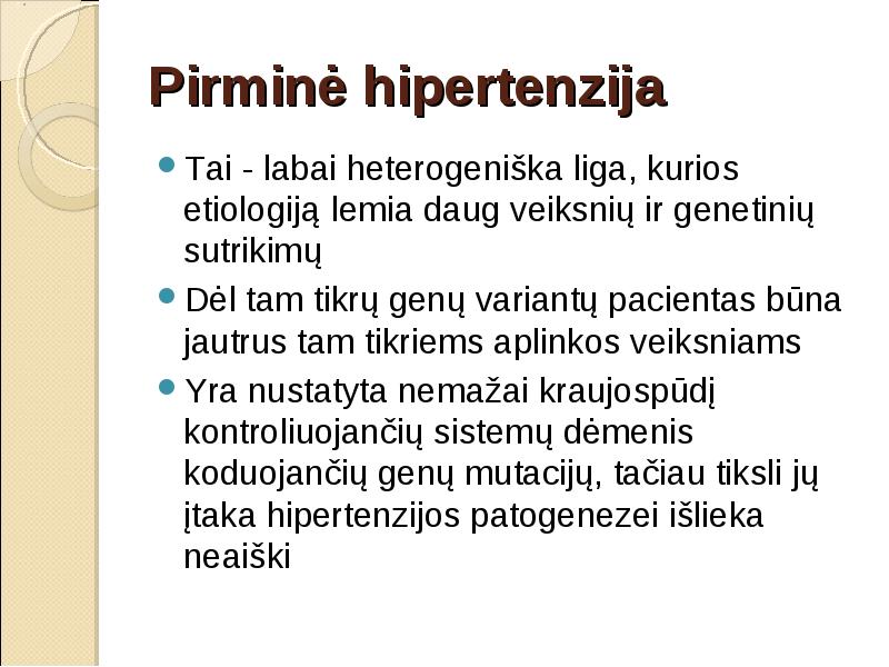 hipertenzija genetiškai)